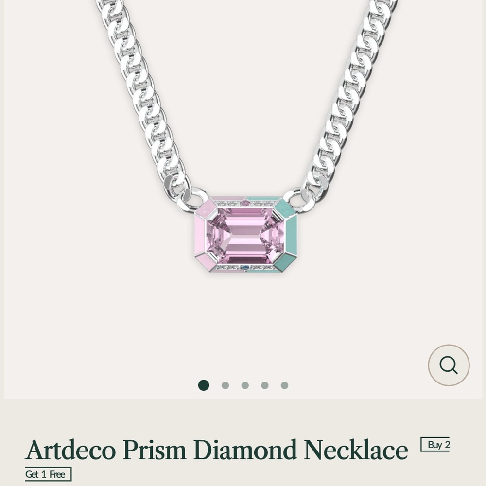 Art Deco Prism Cut Necklace never worn